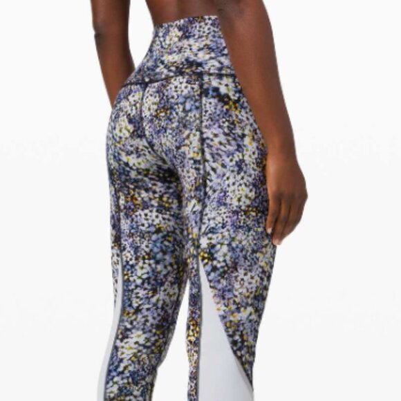 LULULEMON | Women's Floral Metropolis Multi Wunder Under Crop Scallop Leggings - Picture 3 of 10